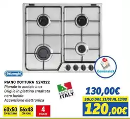 Orizzonte DeLonghi PIANO COTTURA 524322 offerta