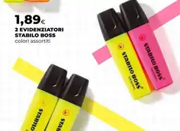 Extracoop 2 Evidenziatori Stabilo Boss offerta