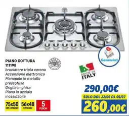 Orizzonte PIANO COTTURA 111198 offerta
