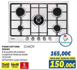 Orizzonte Piano cottura Candy offerta