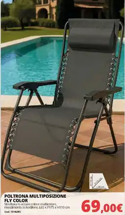 Brico Io POLTRONA MULTIPOSIZIONE FLY COLOR offerta