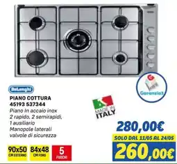 Orizzonte DeLonghi PIANO COTTURA offerta