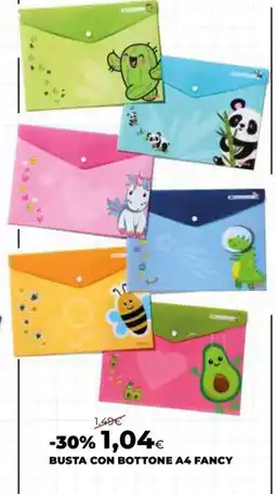 Extracoop BUSTA CON BOTTONI A4 FANCY offerta