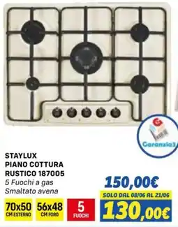 Orizzonte STAYLUX PIANO COTTURA RUSTICO 187005 offerta