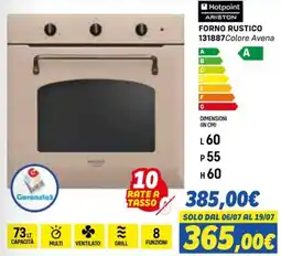 Orizzonte Hotpoint ariston forno rustico offerta