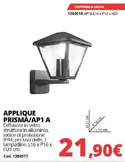 Brico Io APPLIQUE PRISMA/AP1 A offerta