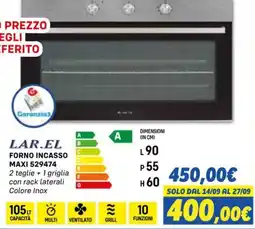 Orizzonte LAR.EL FORNO INCASSO MAXI offerta