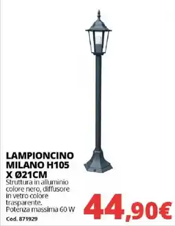Brico Io LAMPIONCINO MILANO H105 offerta