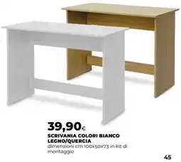 Extracoop SCRIVANIA COLORI BIANCO offerta