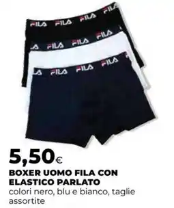 Extracoop Boxer uomo Fila con elastico parlato offerta