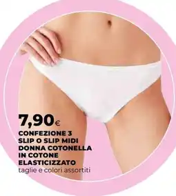 Extracoop SLIP O SLIP MIDI DONNA COTONELLA offerta