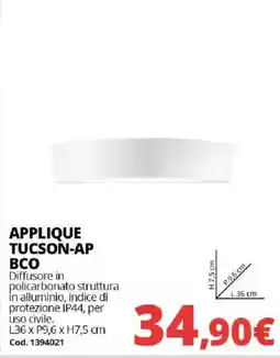 Brico Io APPLIQUE TUCSON-AP BCO offerta