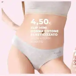 Extracoop Cotonella slip mini donna cotone elasticizzato offerta