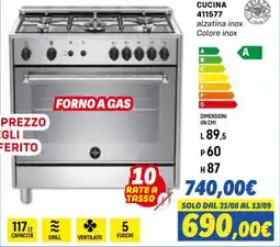Orizzonte Cucina 411577 alzatina inox Colore inox offerta