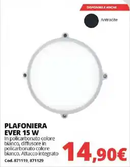 Brico Io PLAFONIERA EVER 15 W offerta