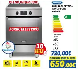 Orizzonte Delonghi cucina elettrica a induzione 489877 offerta