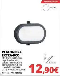 Brico Io PLAFONIERA EXTRA-BCO offerta