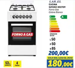 Orizzonte LAR.EL CUCINA Forno Gas offerta