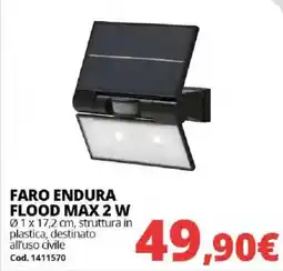 Brico Io FARO ENDURA FLOOD MAX 2 W offerta