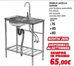 Orizzonte MOBILE LAVELLO 529438 offerta