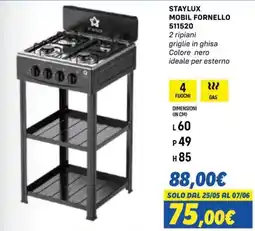 Orizzonte STAYLUX MOBIL FORNELLO offerta