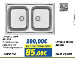 Orizzonte Lavello inox offerta