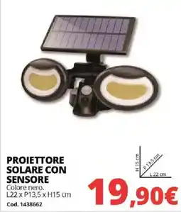 Brico Io PROIETTORE SOLARE CON SENSORE offerta