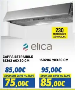 Orizzonte Cappa estraibile elica offerta