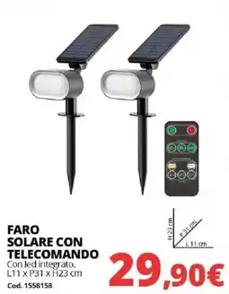 Brico Io FARO SOLARE CON TELECOMANDO offerta