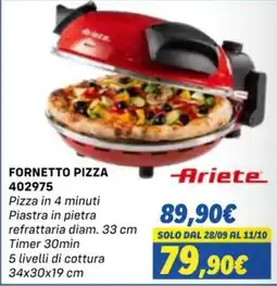 Orizzonte Fornetto pizza Ariete offerta