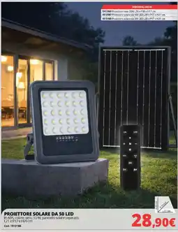 Brico Io PROIETTORE SOLARE DA 50 LED offerta