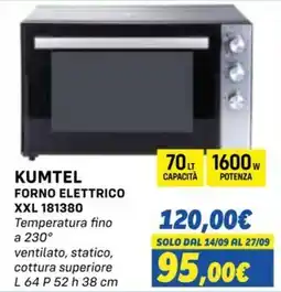 Orizzonte KUMTEL FORNO ELETTRICO offerta