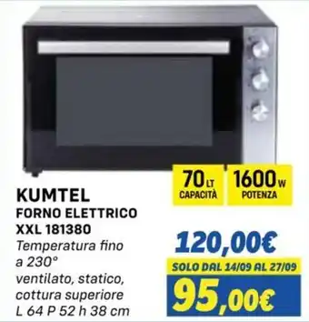 KUMTEL FORNO ELETTRICO