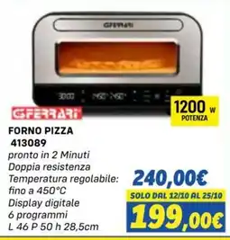 Orizzonte GFerrari FORNO PIZZA offerta
