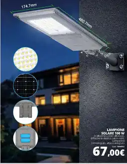 Brico Io LAMPIONE SOLARE 100 W offerta