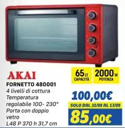 Orizzonte AKAI FORNETTO 480001 offerta