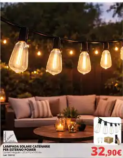 Brico Io LAMPADA SOLARE CATENARIE PER ESTERNO POWER offerta
