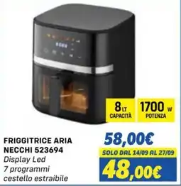 Orizzonte Friggitrice Aria Necchi 523694 offerta