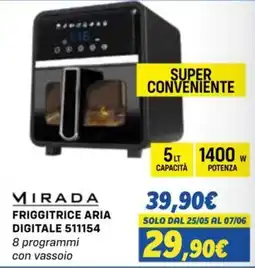 Orizzonte MIRADA FRIGGITRICE ARIA DIGITALE 511154 offerta