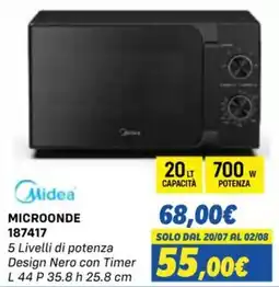 Orizzonte MICROONDE Midea offerta