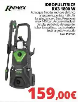 Brico Io IDROPULITRICE RX3 1800 W offerta