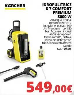 Brico Io IDROPULITRICE K 7 COMFORT PREMIUM offerta