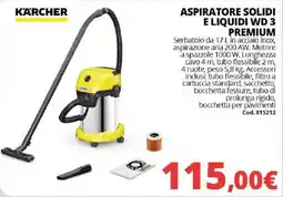 Brico Io KÄRCHER ASPIRATORE SOLIDI E LIQUIDI WD 3 PREMIUM offerta