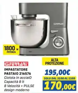 Orizzonte GFerrari IMPASTATORE PASTAIO 216576 offerta