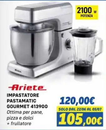 Ariete IMPASTATORE PASTAMATIC GOURMET 413900