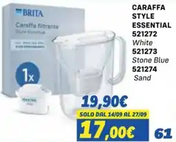Orizzonte BRITA Caraffa filtrante Style Essential offerta