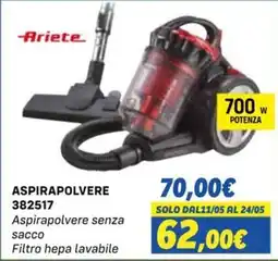 Orizzonte Ariete Aspirapolvere senza sacco offerta