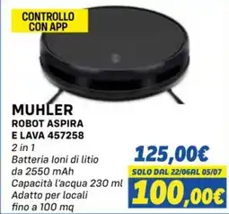 Orizzonte MUHLER ROBOT ASPIRA E LAVA 457258 offerta