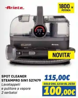 Orizzonte Ariete Spot Cleaner Steampro 5in1 offerta