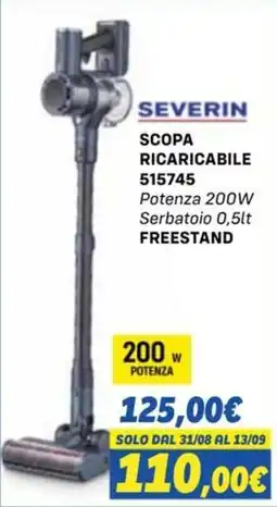 Orizzonte SEVERIN SCOPA RICARICABILE offerta